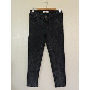 Holister Black Acid Wash Jeans Womens Size 0 / 24 Mid Rise Retro